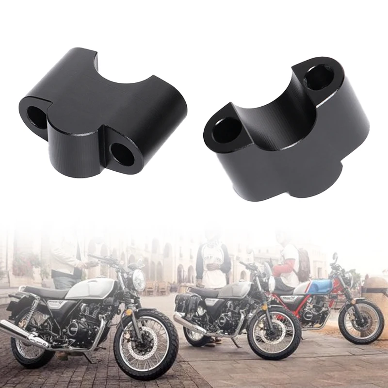 

CGX 150 Handlebar Risers Bar Clamp Cover Fit For Honda CGX150 Motorcycle Accessories CNC Aluminum Alloy Bar Mount Adapter