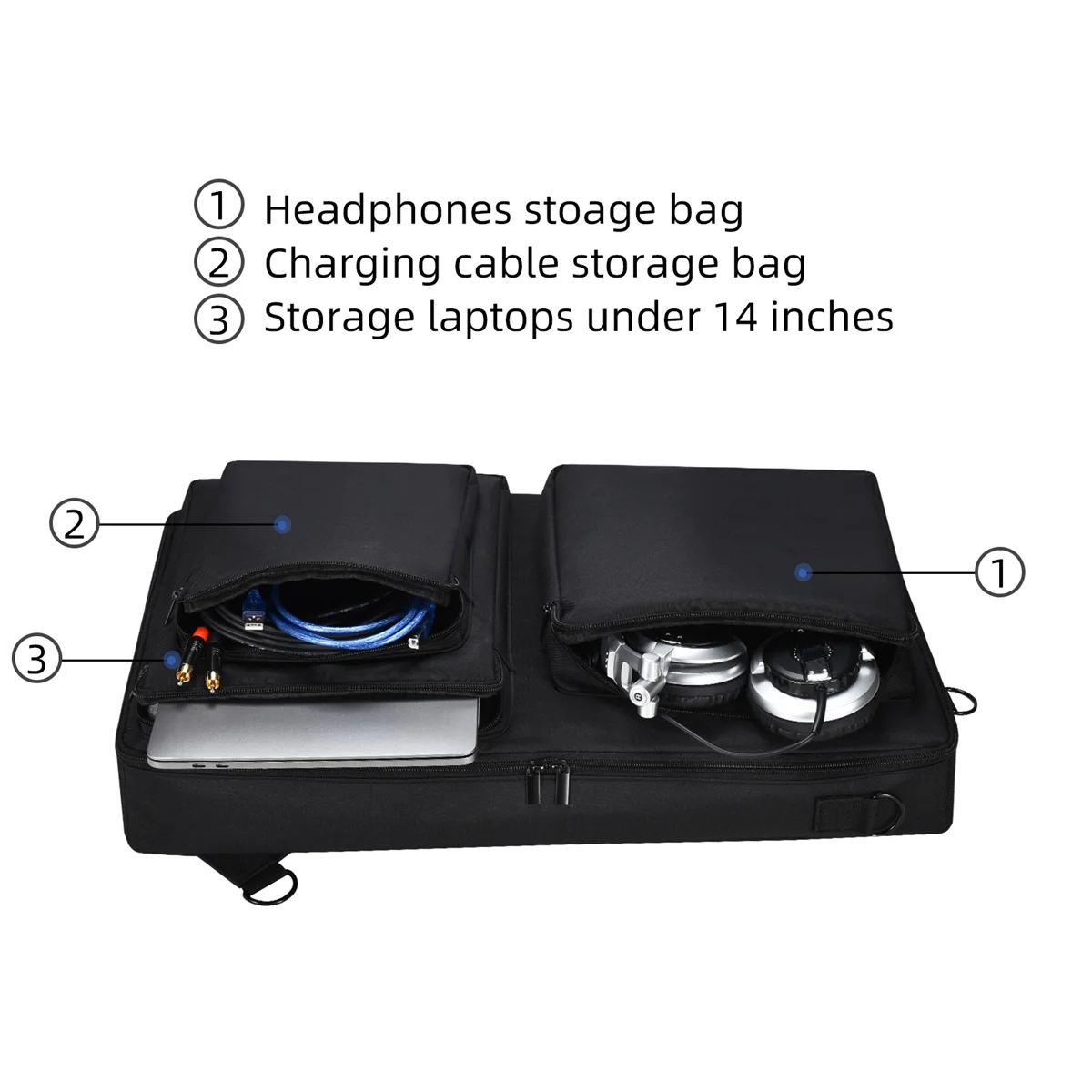 Carrying Case Shoulder Bag for Pioneer DDJ-SR2/DDJ-SR for Native S4 Mk3 DJ Controller