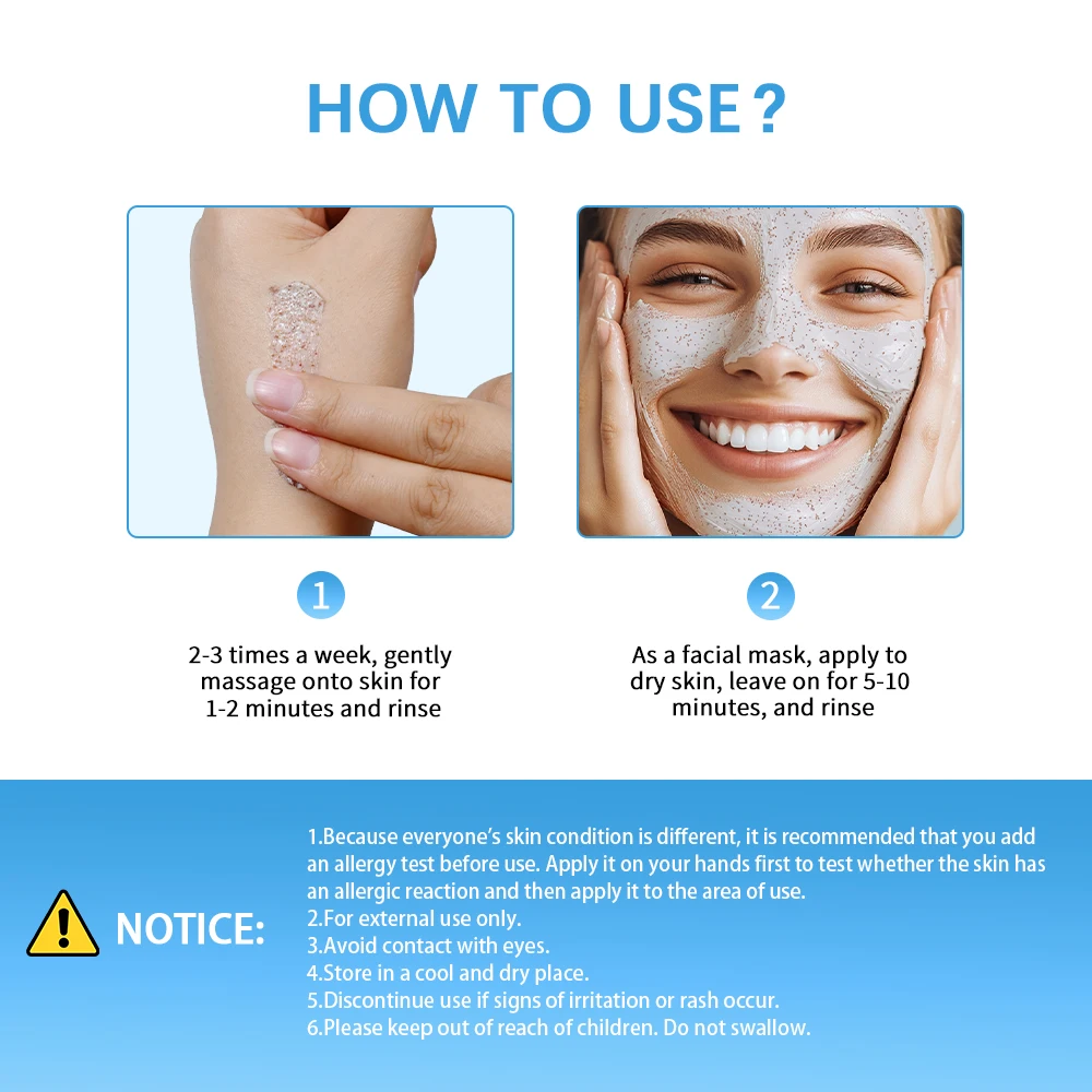 ハニー ウォールナット スクラブ & マスク - マヌカハニーとクルミを配合した角質除去マスク、黒ずみ、蓄積、しわ、スキンケア製品用