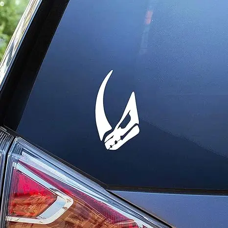 Mandalorian Mando's Arm Signet, The Mudhorn Mud Horn Vinyl Decal Sticker Walls Laptop Car Truck Window Bumper Helmet