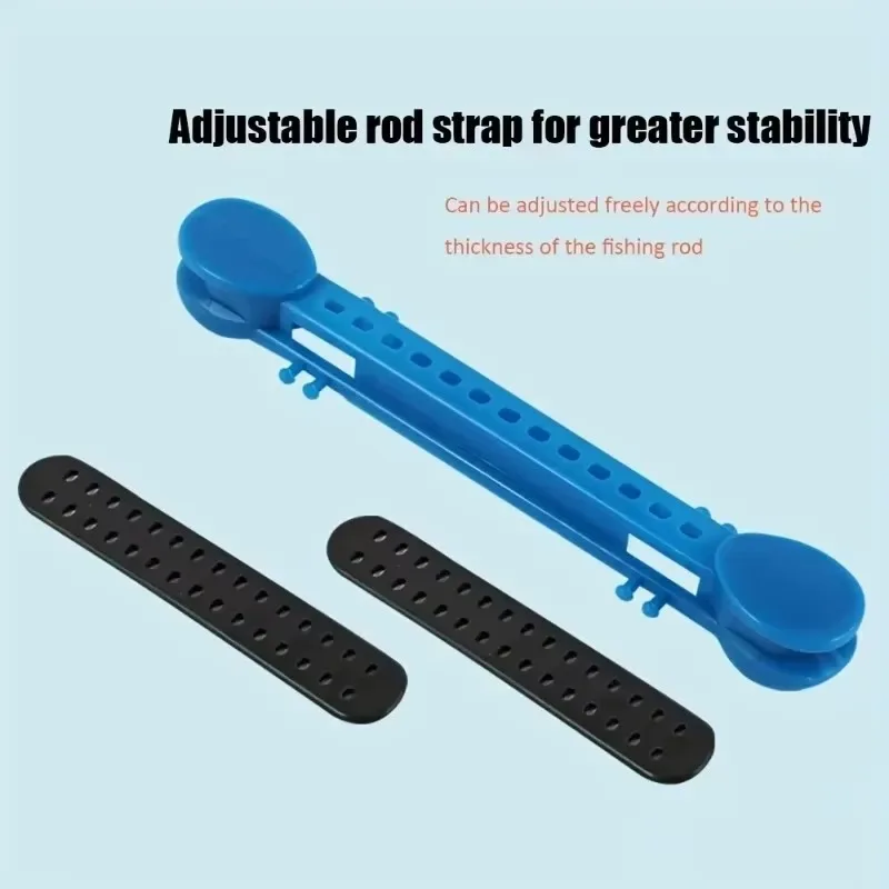 Fishing Rod Reel Telescopic Fishing Rod and Reel Wheel Thickened Fixed Leather Strip for Fishing Tackle Storage