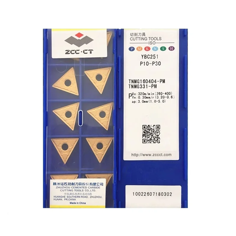 

TNMG160404 TNMG160408 PM YBC251 YBC252 ZCC.CT Carbide insert External Turning Tool CNC turning high quality Steel processing