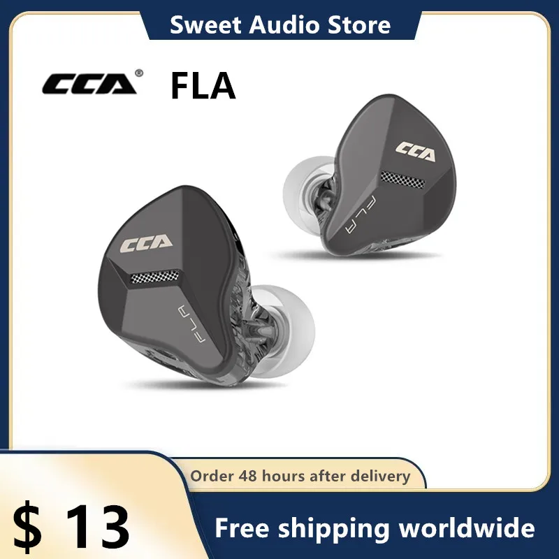 CCA FLA Moving coil HIFI-grade audio quality in-ear headphone anchor Eating chicken new swappable upgrade cable cca cxs