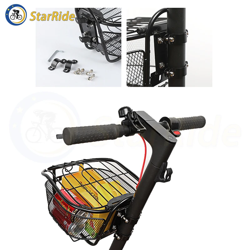 Universal Electric Scooter Front and Rear Basket for XIAOMI M365 Ninebot 10 Inch Electric Scooter Waterproof Basket Accessories