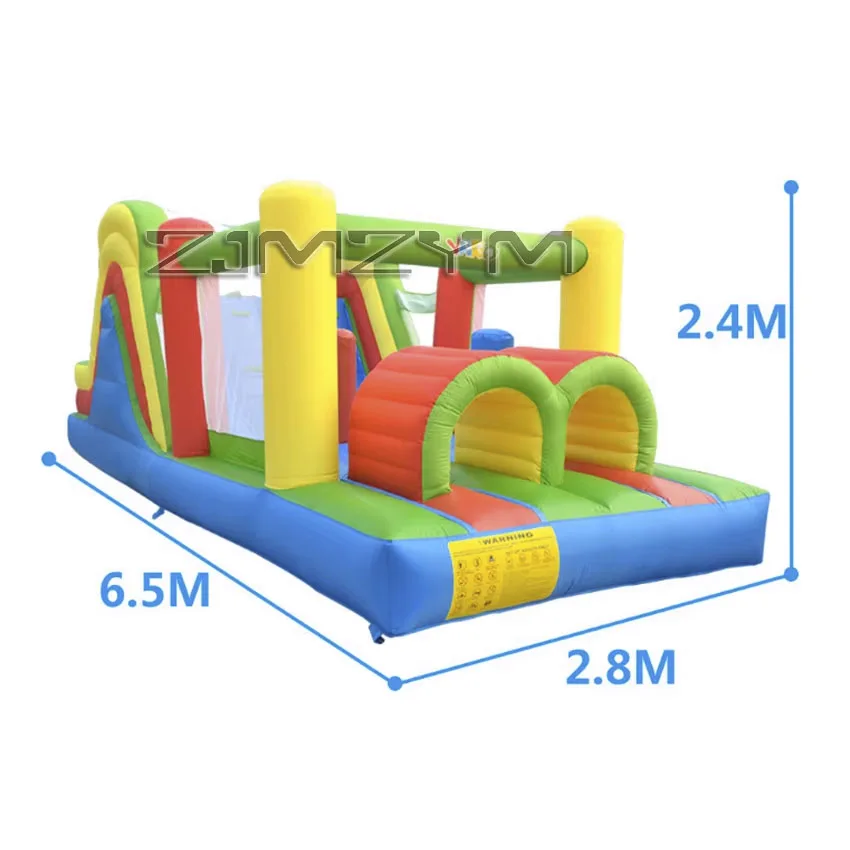 Inflatable Obstacle Bounce House 6.5*2.8*2.4m Home Use Jumping Castle Funny Kids PVC Inflatable Games Toys Party Play Castle