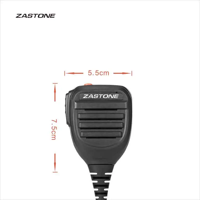 Zastone uv008 walkie talkie lautsprecher mikrofon zwei wege radio ptt lautsprecher mikrofon für gp328plus gp344 gp388