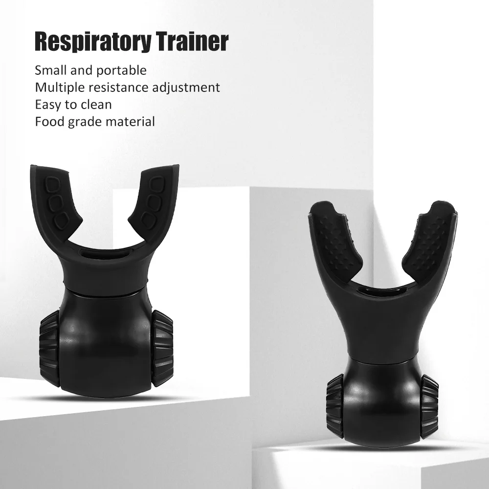 Breathing Trainer Adjustable Resistance Handheld Lung Expansion Training Tool Increase Lung Capacity Running Abdominal Exerciser