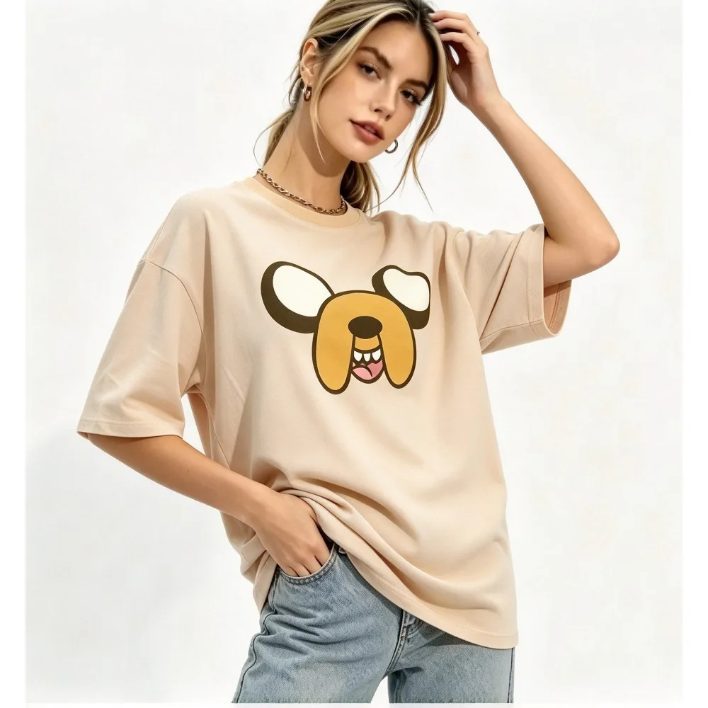 2026 New Explorer Treasure Jake Character Unisex T-shirt Round Neck Loose Short Sleeve Casual Streetwear Tee
