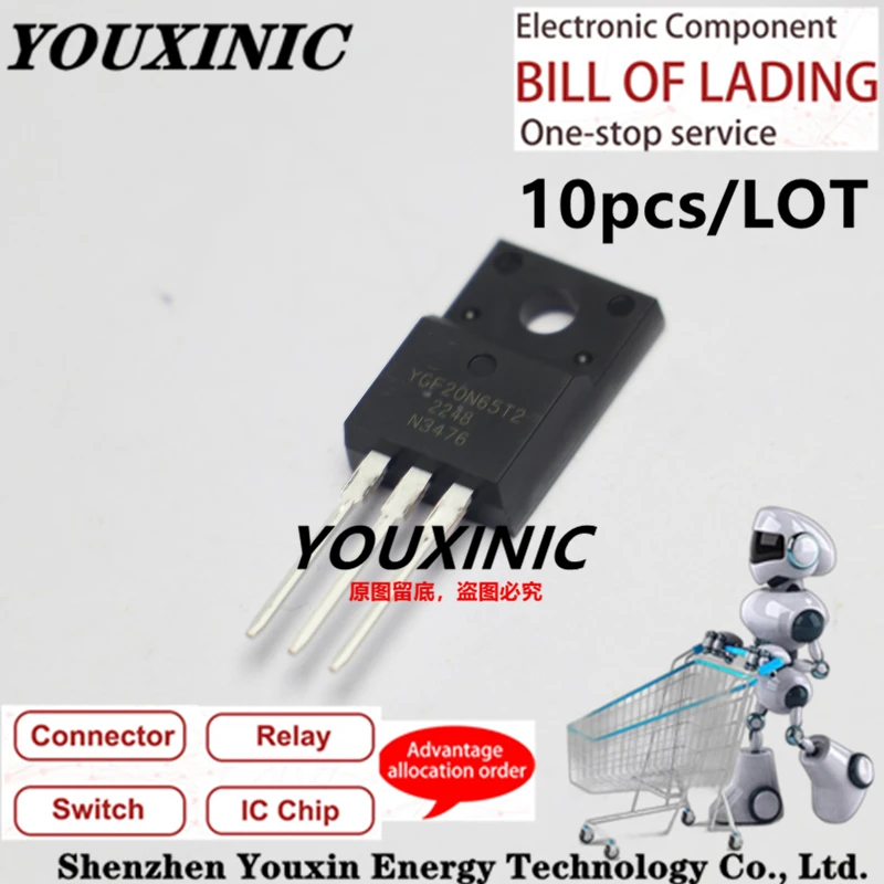 YOUXINIC  2022+   100% New  Original  YGF20N65T2  TO-220F  20A   650V