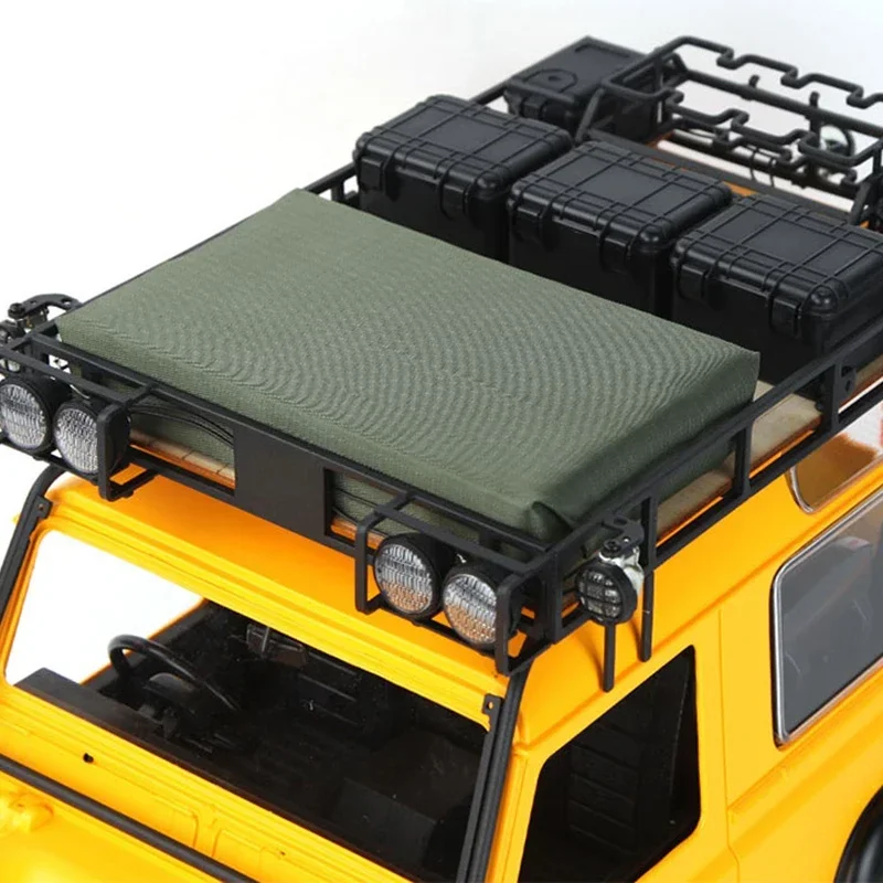 1 pz verde tetto tenda ornamenti per 1/10 RC Crawler auto Traxxas D1RC Land Rover Camel Cup Discovery accessori