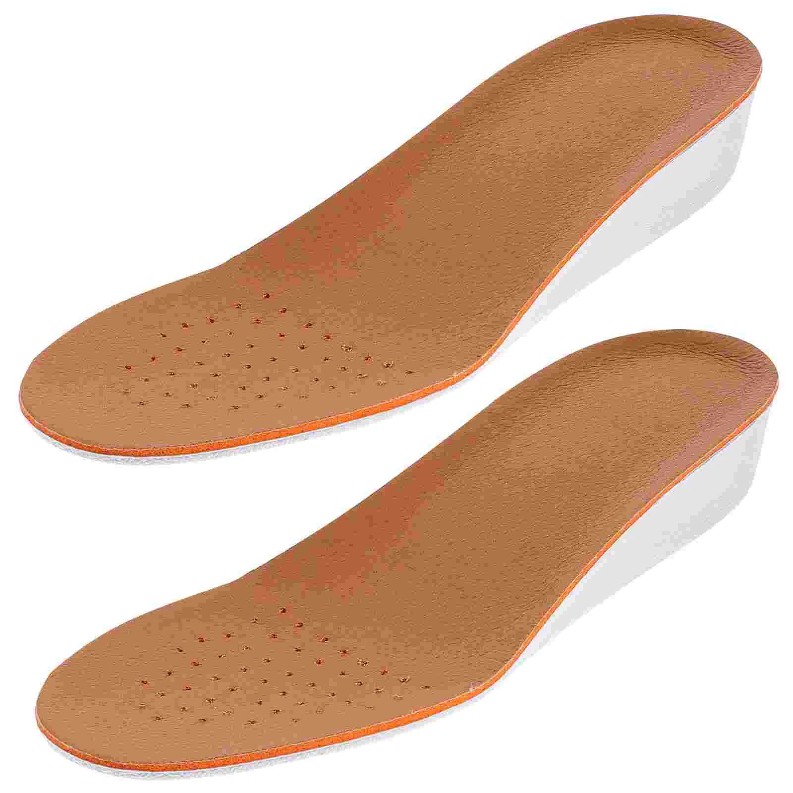 

1 Pair of Shoe Lifts Breathable Height Increase Shoe Pads Pig Skin Shoe Cushion for Women Men Size S (35cm)