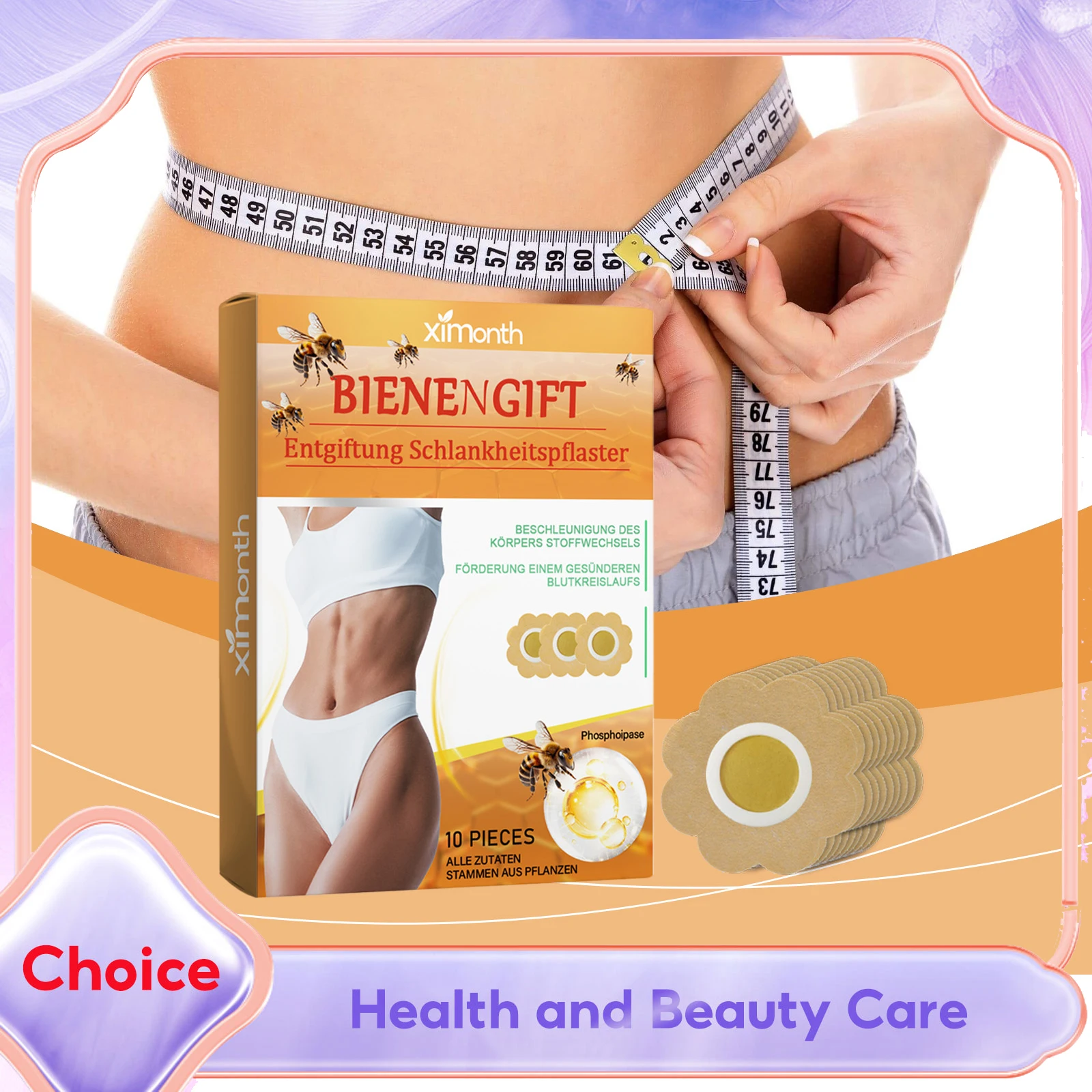 

Weight Loss Patch Deep Detoxification Eliminate Edema Promote Blood Circulation Improve Gastrointestinal Health Body Care Patch