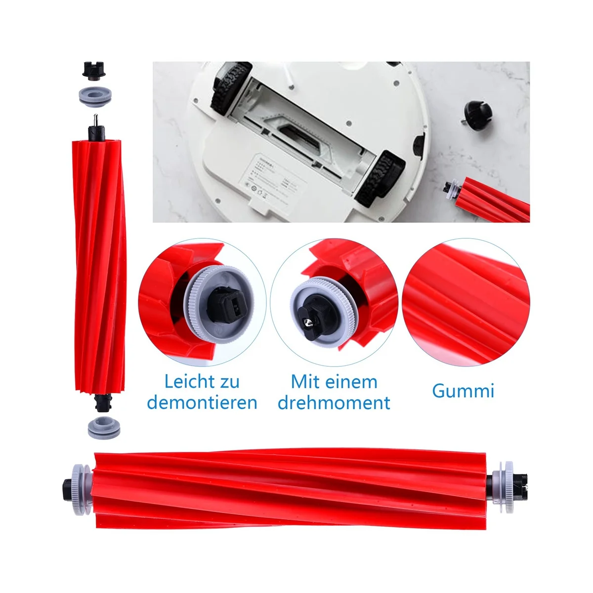 Filtro HEPA de Cepillo Lateral de cepillo principal para accesorios de aspiradora S7 MaxV Ultra T8Plus G10S