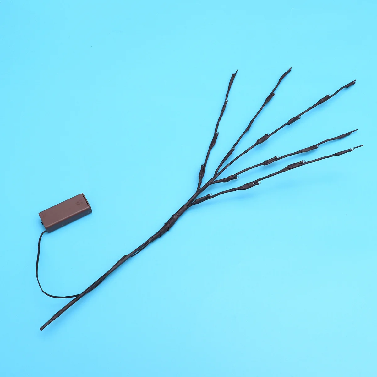 20 مصباحًا جميلًا لفرع شجرة محاكاة ضوء ليلي للمنزل وحفلات عيد الميلاد بأربعة ألوان مطلوبة