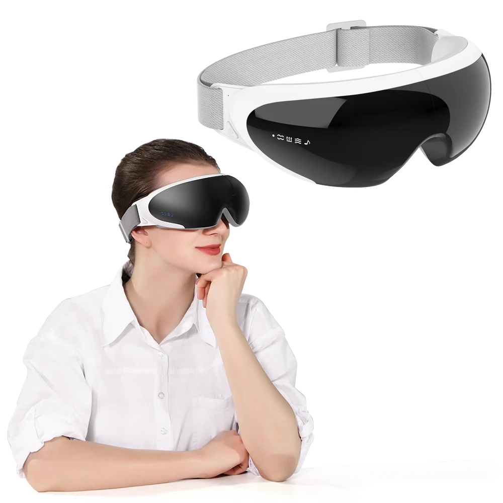 

Electric Eyes Massager Foldable Smart Eye Mask Heated Air Pressure Massage Vibration Eyes Care Device Relaxation Relief Fatigue