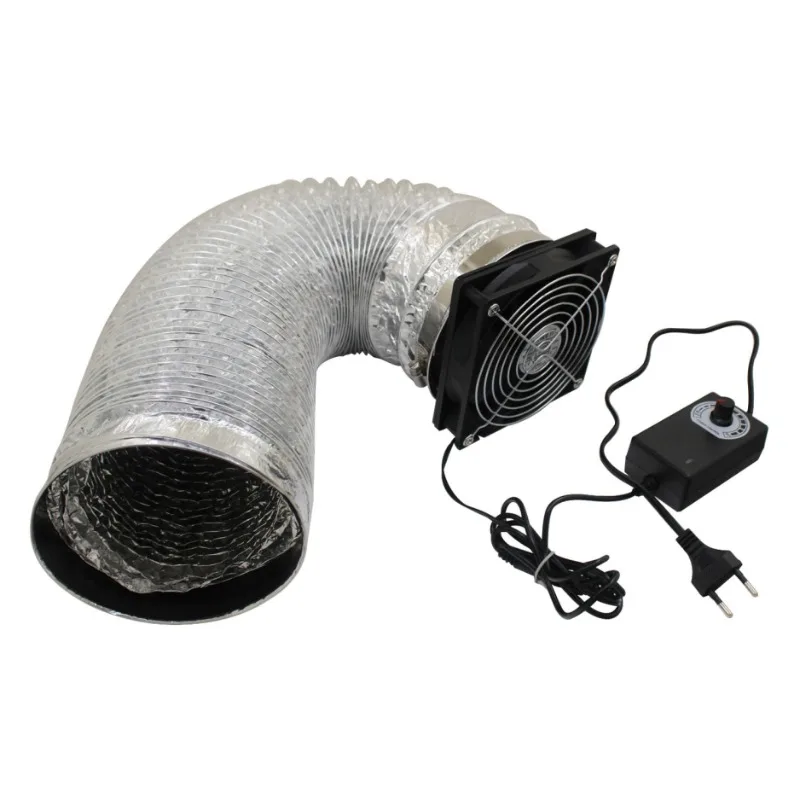 1set 12V Smoke Exhaust Kit for 3D Printer Enclosure Tent and Laser Engraver Cover with Efficient Ventilation 2700RPM Fan & Pipe