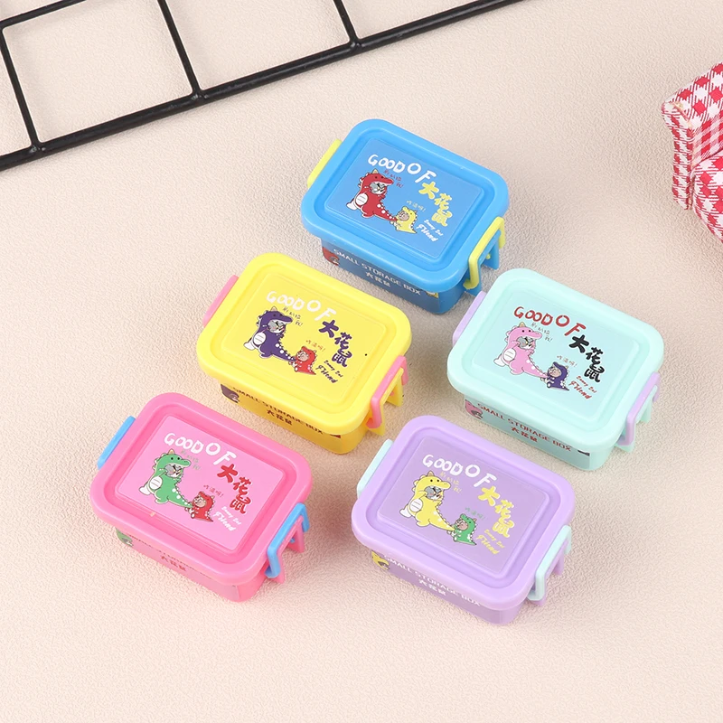 1/12 Dollhouse Mini Storage Box Model Furniture Accessories For Doll House Home Decoration Kids Pretend Play Toys