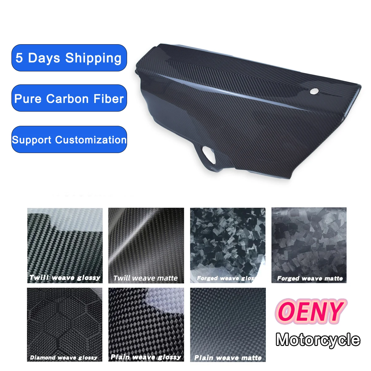 

For YAMAHA YZFR1 YZF R1 2020-2023 2024 Motorcycle Carbon Fiber Race Belly Pan Lower Fairings Covers Exhaust Side Panels