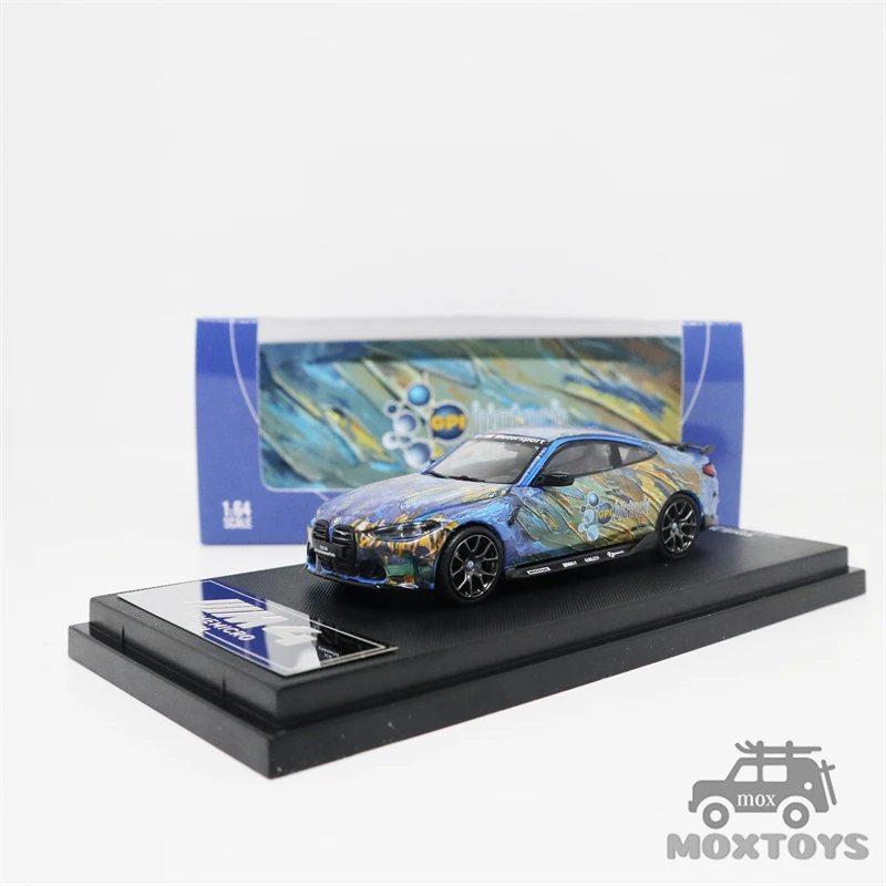 TimeMirco TM 1:64 M4 STR Racing Art purple /Blue Diecast Model Car