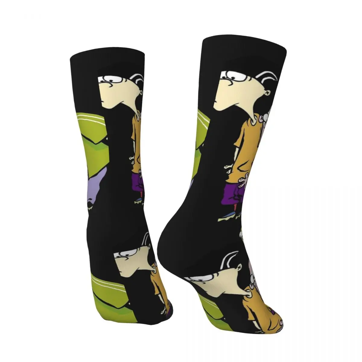 Hip Hop Vintage What Crazy Men's compression Socks Unisex Ed, Edd n Eddy Cartoon Harajuku Seamless Printed Funny Novelty