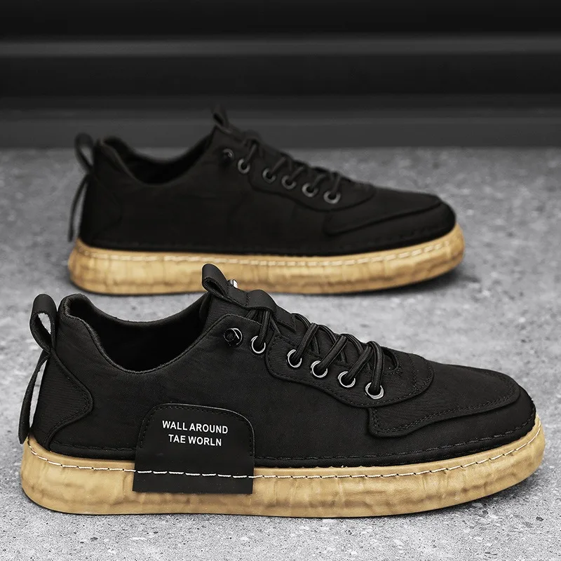 

черные повседневные кроссовки для мужчин, лоферы, дизайнерские слипоны, мужские кроссовки, повседневная обувь из некожи, tenis de seguridad