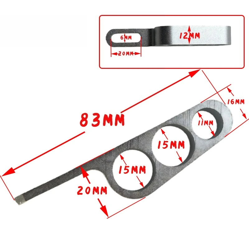 Motorcycle Modification Parts CNC Aluminum Alloy Three-Hole Wire Clamp