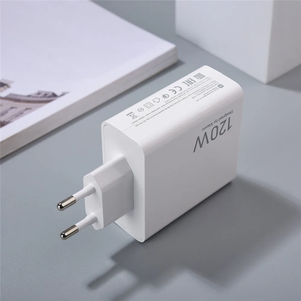 Original Xiaomi 120W Turbo Fast Charger EU/US Plug Power Travel Adapter 6A Type C Data Cable For MI 12T 12 11 11T Ultra 10 Pro