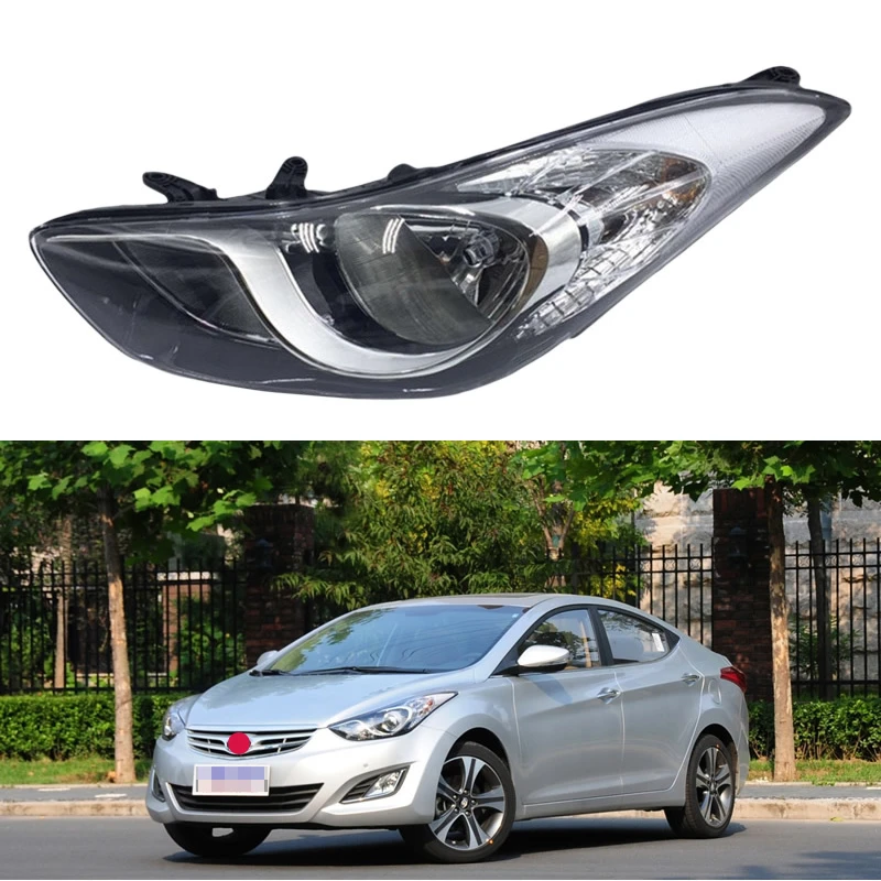 

For Hyundai ELANTRA 2012 2013 2014 2015 car headlight assembly near high beam turn signal Electric adjustment car accsesories