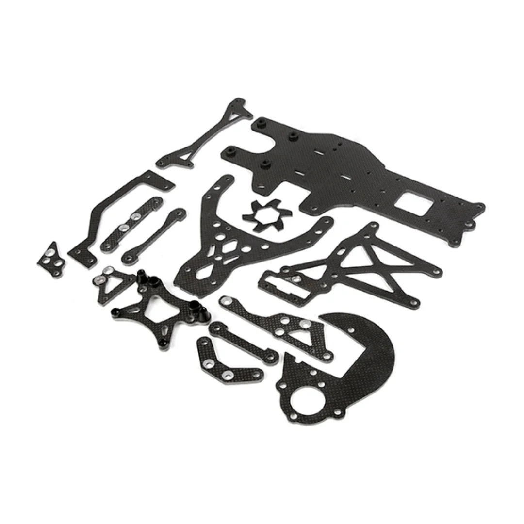 Kit de peças atualizadas do chassi da torre de choque de fibra de carbono para HPI Baja 5B 5T 5SC