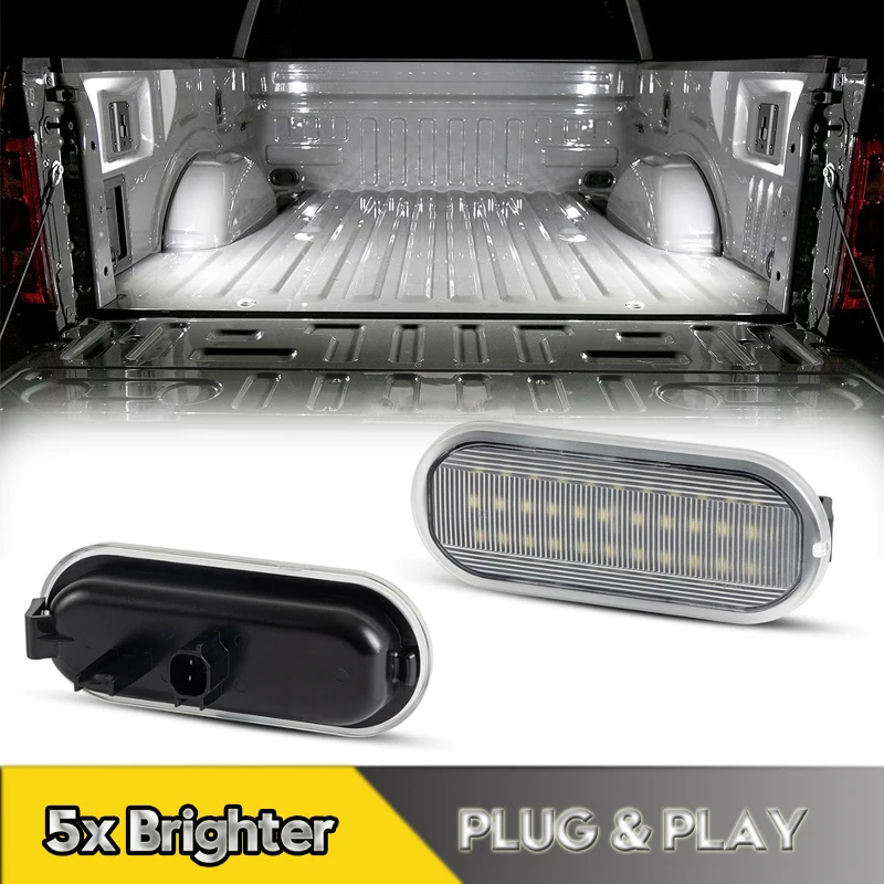 2 sztuki do Ford F-150 2015-2023 LED ciężarówka typu Pickup lampki bagażnika bagażnika F-250 F-350 F-450 Super Duty Raptpl 2017-2023 biały
