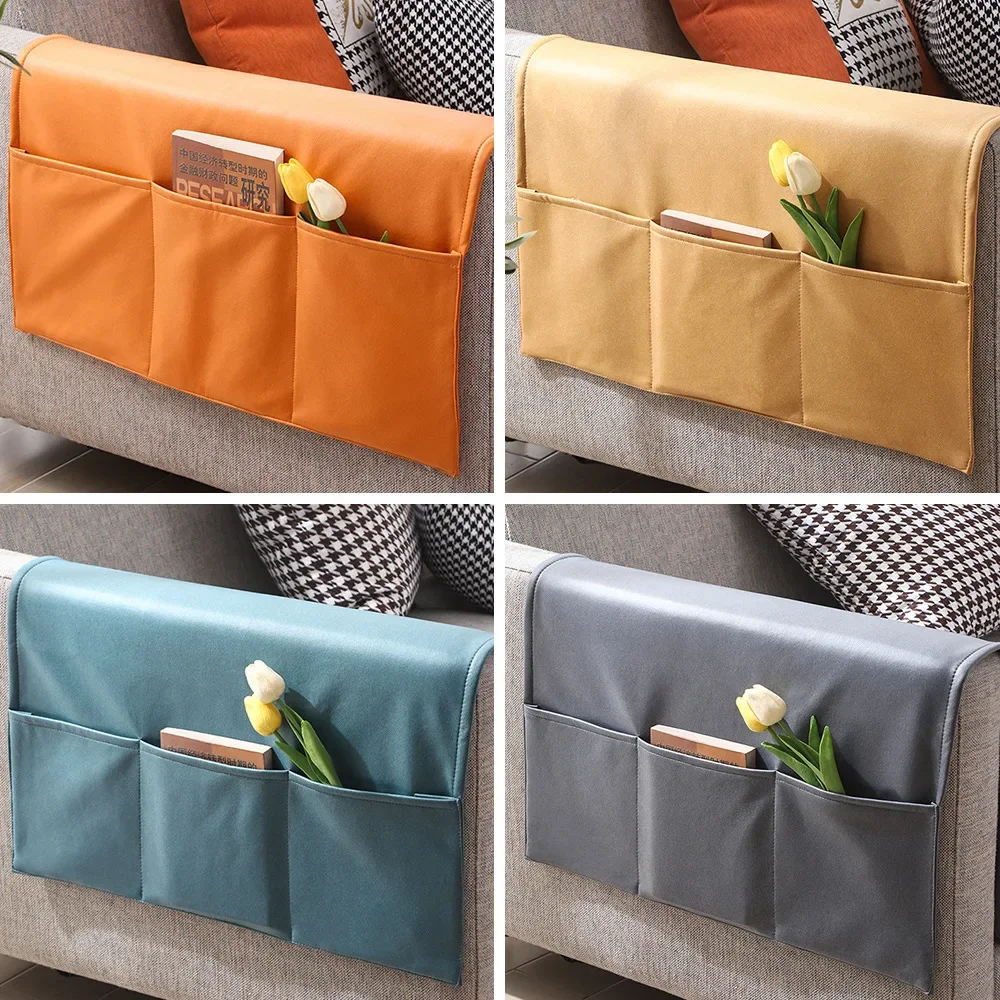 Storage Organizer Hanging Pouch Anti-slip Bedside Bag Sofa Side Couch Storage Bag Bed Holder Technology cloth Pockets for Sofa