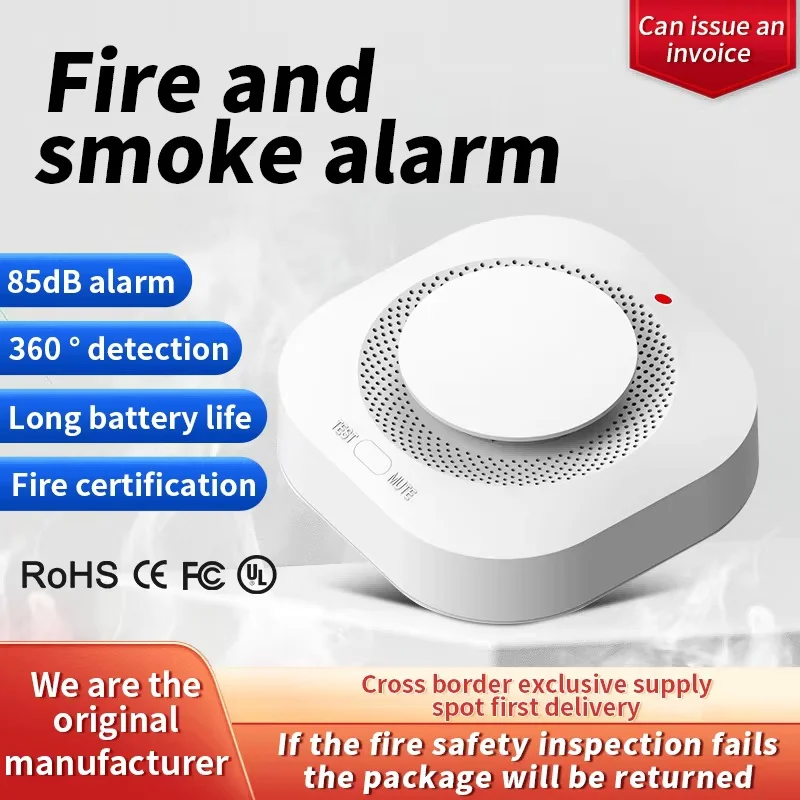 Tuya Zigbee WIFI Smoke Detector Home Security Alarm System Fire Alert For Home Or Store Warehouse Office Tuya Smart Life App New