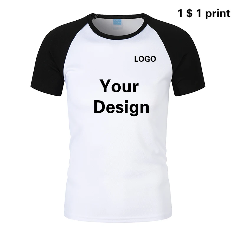 T Shirt Print Logo Women For Men Quick Drying Running Gym Custom Jersey Sports Attire Diy Photo Team Brand Logo Cartoon