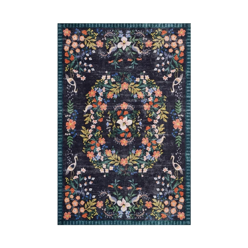 Retro Bohemian Carpet Living Room Sofa Large Home Decor Soft Rug Bedroom Study Luxury Classical Garden Polyester Home Floor Mats