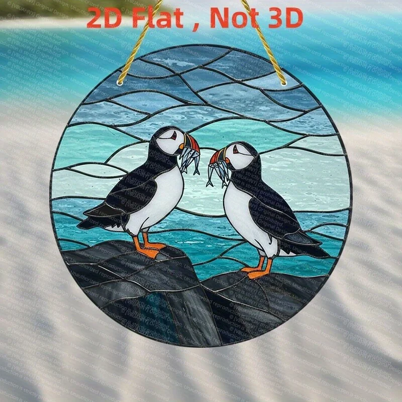2D Flach - Ein 2D Flachgegenstand, ein Plastik-Sonnenfänger, Dekoratives Schild (19,8 cm X 19,8 cm), Perfekt für Valentinstag-Geschenke, B
