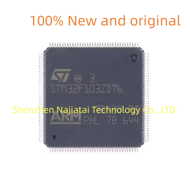 

5 шт./лот, 100% новый оригинальный чип STM32F103ZDT6 STM32F103 LQFP144