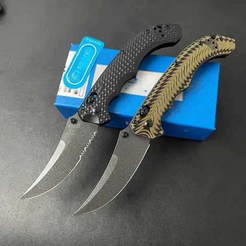 BM Mini Bedlam 865 Tactical Folding Claw Knife D2 Blade G10 Handle Portable Outdoor Utility Knife with Hunting Function