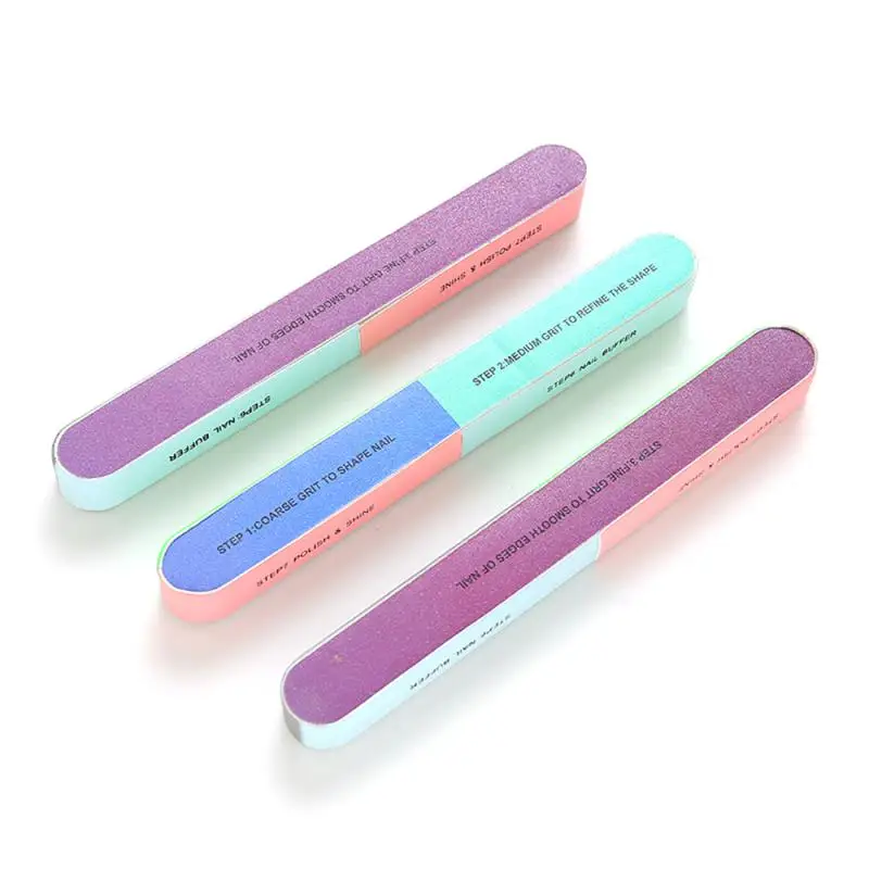 Six-sided Nail Files Professional Nail File Sanding Grinding Polishing Manicure Care Tools Armor Strong Resistance Nail Files