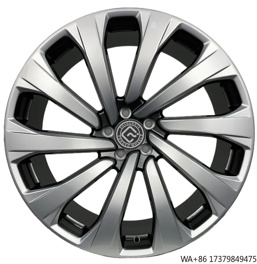 

Factory Direct Custom Forged Wheels Size 23 Inch PCD 5x120 Sport Wheels Gunmetal Gray Over Silver Forged Wheels