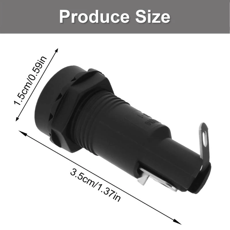 10 قطعة ارتفاع درجة الحرارة المقاومة الصمامات صندوق 250 فولت 10A أنبوب حامل استبدال لوحة جبل الهيكل الصمامات حامل دائم