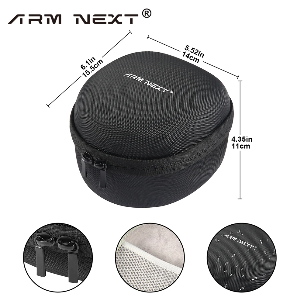 ARM NEXT Headphone Storage Bag For Impact and Walkers Earmuff Portable Shockproof Anti-fall Dustproof Travel Carrying Case