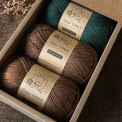 50g*5pcs Agnes Slow Time Basulan Merino Wool Knitting Diy Crochet Wire