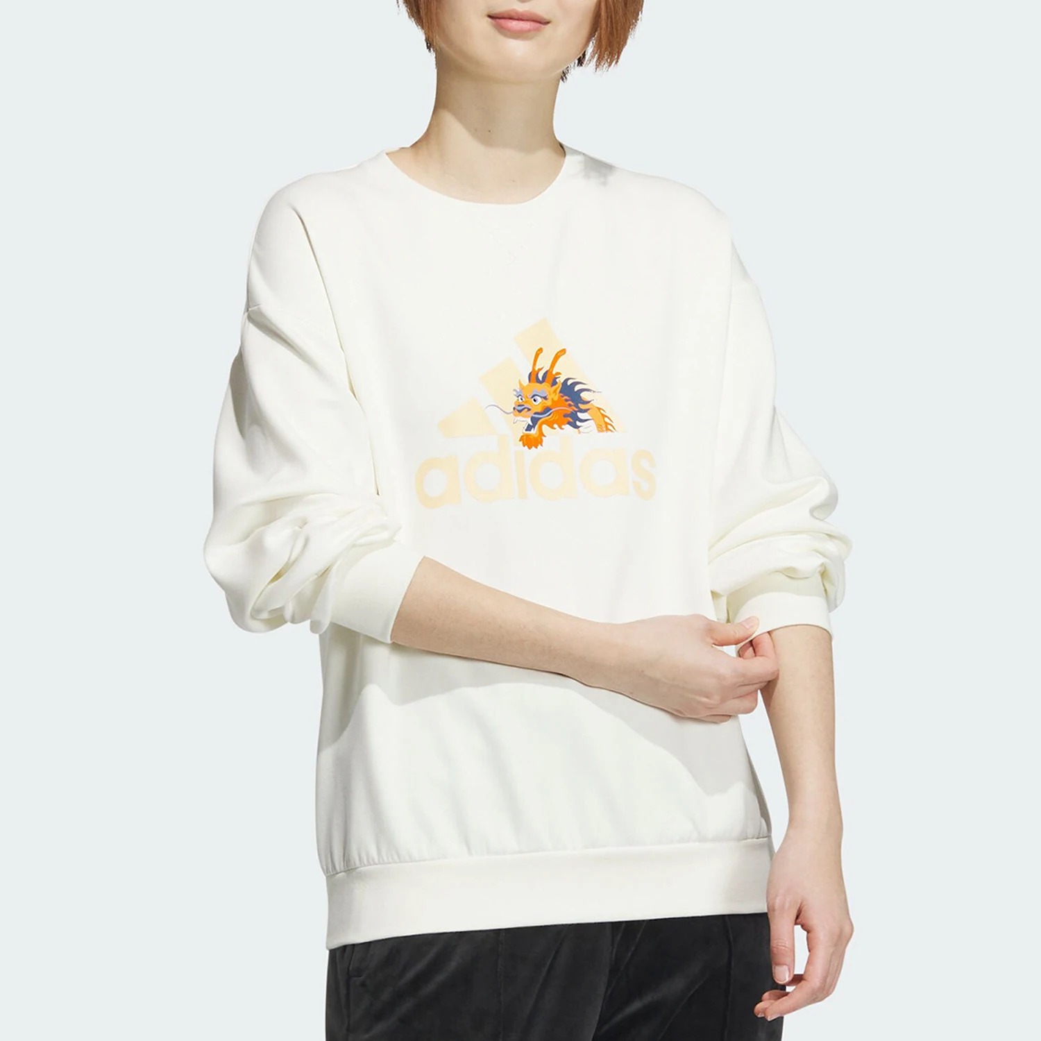 

Adidas Genuine Spring Women's Printed Casual Sports Long Sleeve Hoodie JE6096