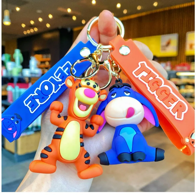 شعبية الكرتون العسل ويني ذا بوه لطيف تيجر قلادة اكسسوارات السيارات حقيبة مدرسية الديكور مفتاح سلسلة هدايا احتفالية