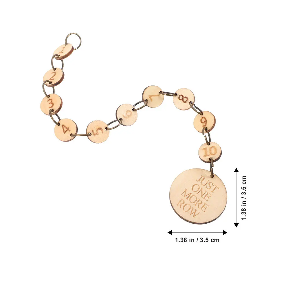 2 قطعة سلاسل عداد الصف الخشبي عدد غرزة علامات للحياكة الكروشيه غرزة حامل الاكسسوارات الحرفية علامات مكان الحياكة