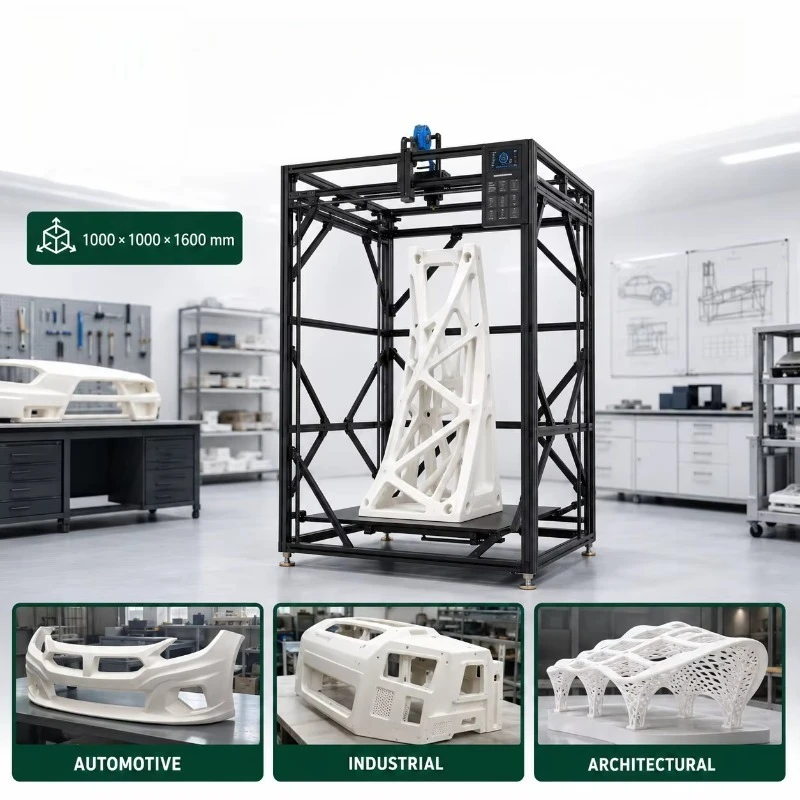 High-Speed 300mm/s Large Format 3D Printer for Industrial Prototyping