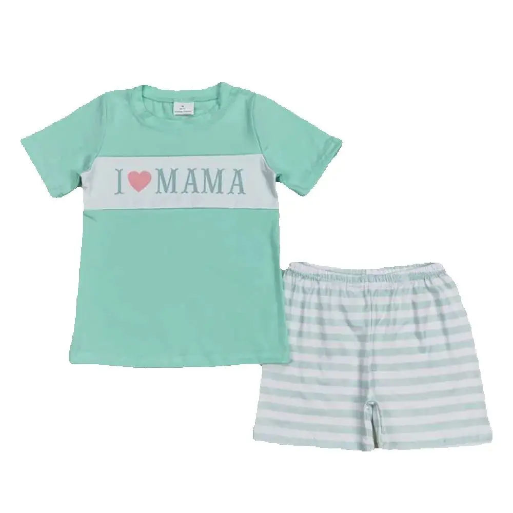 

Baby Boys I Love Mama Short Sleeve Tee Shirts Tops Shorts Clothes Sets