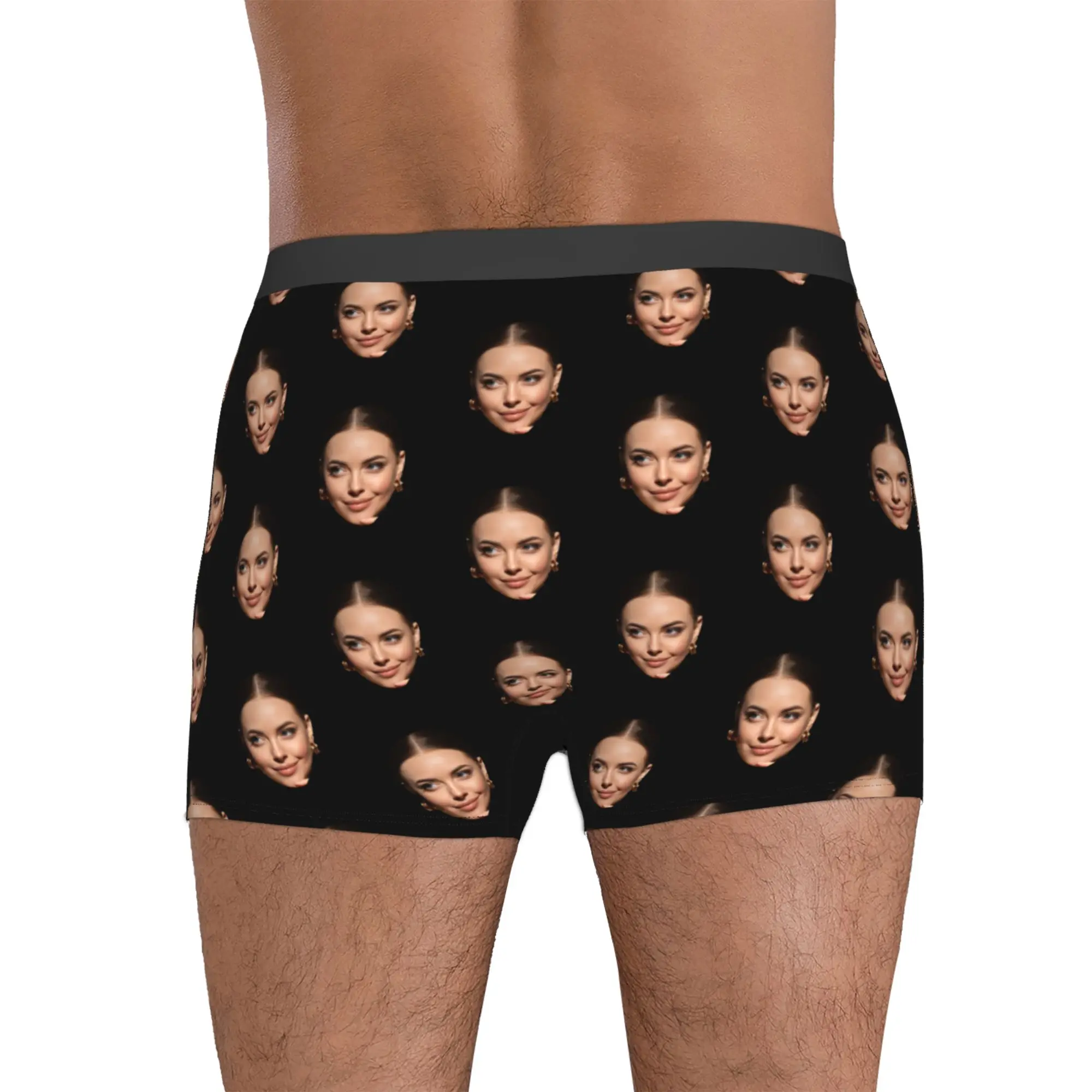 Biancheria intima personalizzata con foto per il viso, boxer personalizzati, regalo di San Valentino da uomo personalizzato per il marito, regalo di anniversario per papà