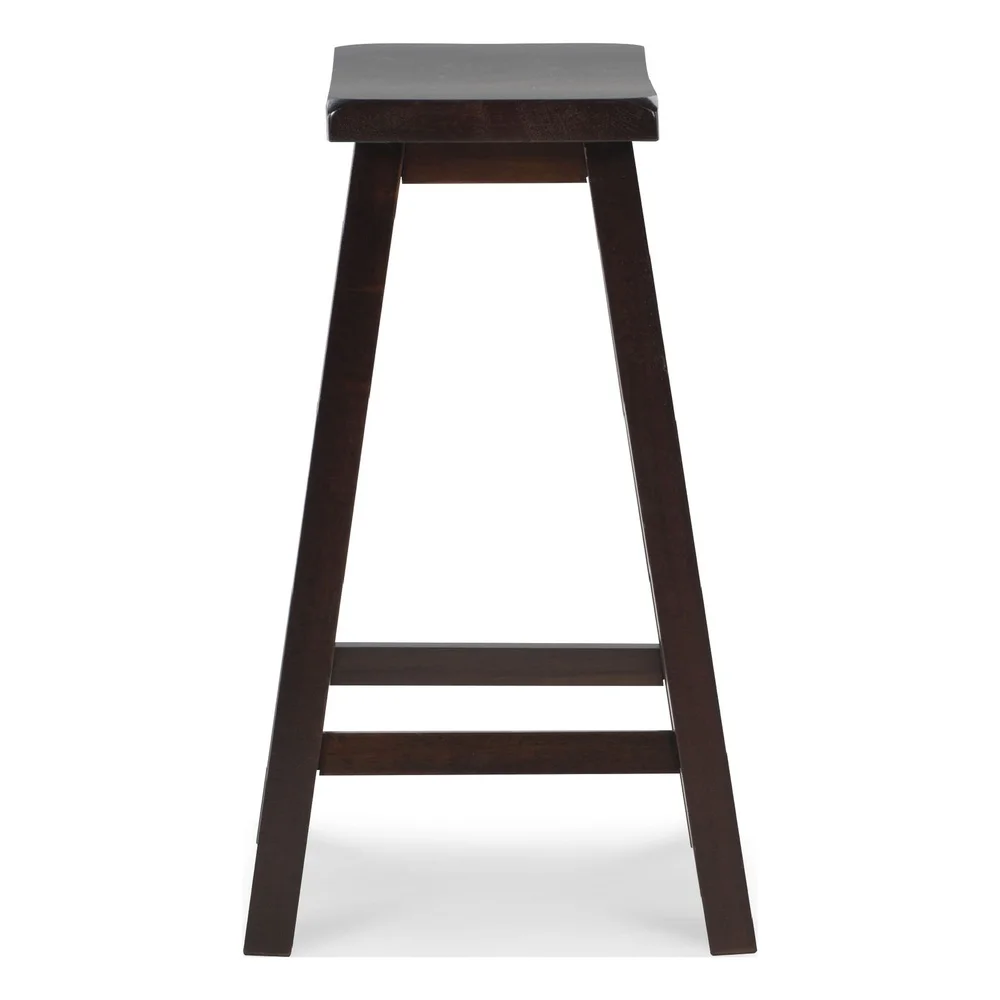 Backless Indoor Saddle Seat Counter Stool Durable Classic Design with Four Footrails Comfortable Sloping Seat Home Use