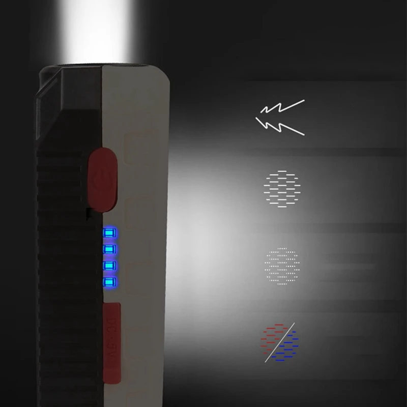 Cob Work Light USB Charging Folding Outdoor Camping Light Magnet Maintenance Light Multi-Function Lighting Flashlight